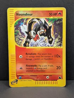 Houndour 66/144 Skyridge Reverse Holo Rare Pokemon TCG Nintendo HP - Image 1
