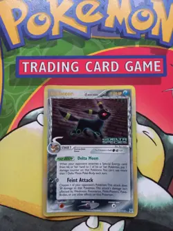 Umbreon 17/113 Reverse Holo Rare Stamped EX Delta Species Pokemon Card - Image 1