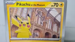 Pikachu at the Museum Pokemon x Natural History Museum Jumbo Promo Card SEALED - Image 3