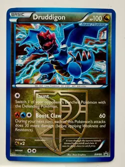 🇨🇦Druddigon BW80 2013 B&W Black Star Promo Pokemon Card TCG Holo Rare - LP - Image 1