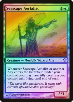 Seascape Aerialist FOIL Zendikar NM Blue Uncommon MAGIC MTG CARD ABUGames - Image 1