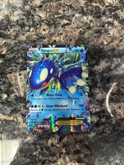 Pokemon TCG Kyogre EX Primal Clash Holo Card 54/160 - Image 1