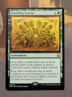 1x Doubling Season - Foundations Mythic MTG NM - Image 1