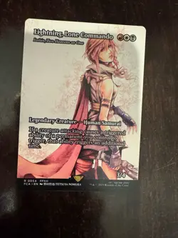 Lightning, Lone Commando (Showcase) 54 MTG Final Fantasy: Through the Ages (FCA) - Image 1