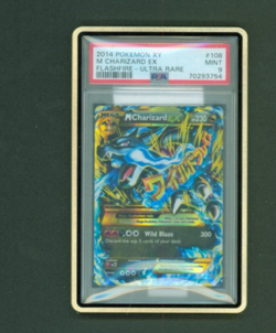2014 POKEMON XY FLASHFIRE M CHARIZARD EX #108/106 SECRET RARE PSA 9 - Image 1