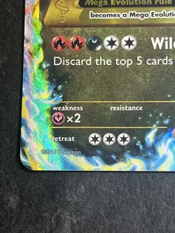 2014 Pokemon M Charizard EX (X) (Secret) 108/106 Flashfire Holo - Image 4