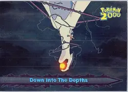 2000 Topps Pokemon The Movie 2000 #58 Down into The Depths Foil Parallel - Image 1