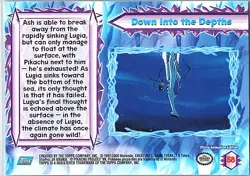 2000 Topps Pokemon The Movie 2000 #58 Down into The Depths Foil Parallel - Image 2