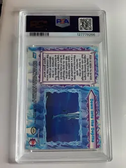 Topps Pokemon the Movie 2000 #58 Down Into The Depths RAINBOW FOIL PSA 8 NM-MT - Image 2