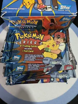 Topps 2000 Pokemon TV Animation Series 2 Booster Pack Collector’s Edition SEALED - Image 3