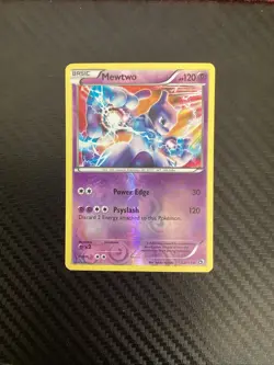 Pokemon TCG Mewtwo Legendary Treasures 53/113 Reverse Holo Holo Rare LP - Image 1