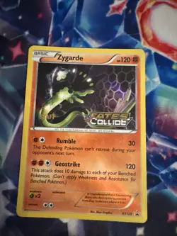 MP Pokemon TCG: Zygarde XY129 PRE RELEASE STAFF STAMPED XY Fates Collide Promo - Image 1