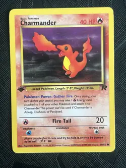 Pokemon TCG Charmander 50/82 1st Edition Team Rocket (English) - NM(-) - Image 3