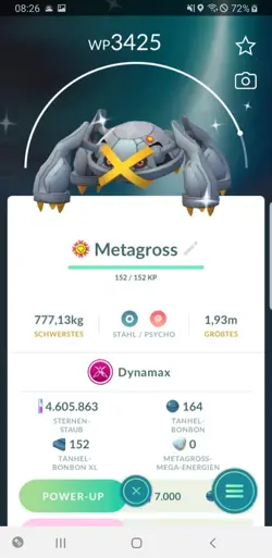 Pokemon Go Shiny Dynamax Metagross - Pokemon Go Schillernd Dynamax Metagross - Image 2