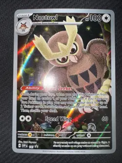 Pokemon TCG Noctowl 141 Full Art Stellar Crown Black Star Promo NM/M - Image 1