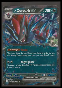 Pokemon TCG N's Zoroark ex 098/159 SV09: Journey Together Holo NM/M - Image 1