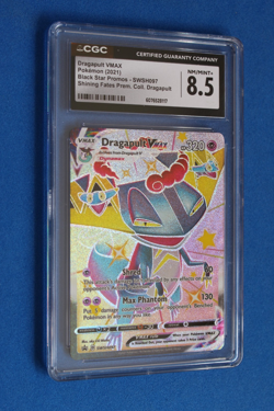 2021 POKEMON SHINING FATES BLACK STAR PROMOS DRAGAPULT VMAX CGC 8.5 - Image 1