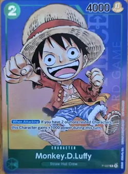 2023 One Piece Monkey.D.Luffy P-037 Anime Expo 2023 Sealed Promo Foil - Image 1