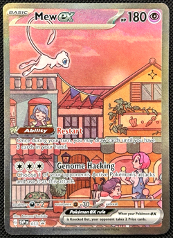 Pokemon TCG - Mew ex SVP 053 Scarlet Violet 151 Black Star Promo Full Art NM - Image 1