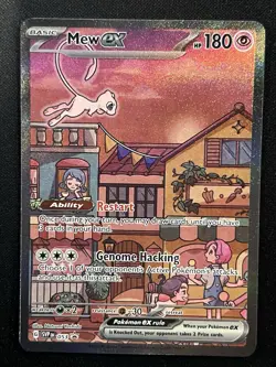 Mew ex SVP 053 Pokemon TCG Scarlet Violet 151 Black Star Promo Full Art Card NM - Image 1