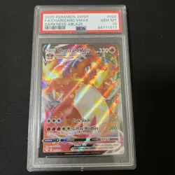 2020 Pokemon Darkness Ablaze Charizard VMAX SWSH FA 020/189 PSA 10 Gem Mint - Image 1