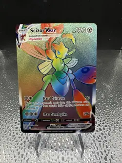 Pokemon TCG Scizor VMAX (Secret) 193/189 Swsh03: Darkness Ablaze Holo - NM - Image 1