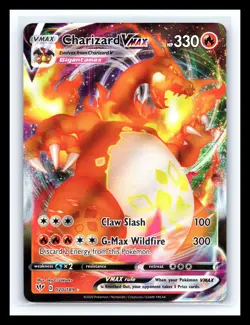 💥 Pokemon Gigantamax Charizard VMAX Darkness Ablaze Holo Rare # 020/189 SWSH03 - Image 1