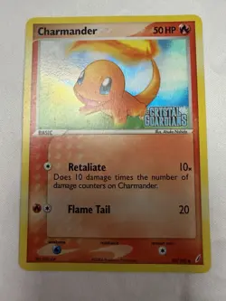 Pokemon Charmander 48/100 EX Crystal Guardians Reverse Holo LP - Image 1