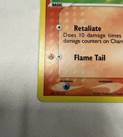 Pokemon Charmander 48/100 EX Crystal Guardians Reverse Holo LP - Image 5