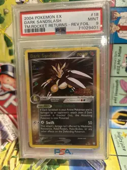 Dark Sandslash 18/109 Reverse Holo 2004 EX Team Rocket Returns - PSA 9 Pokemon - Image 1