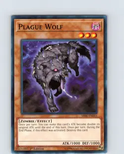 Yu-Gi-Oh TCG Plague Wolf SR06-EN016 1st Edition Regular Common Card NM - Image 1