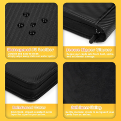 Premium 1000+ Pockets Trading Card Binder, 16-Pocket Ringless Side-Loading Album - Image 5