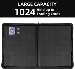 Card Binder 1000 Pockets, Premium PU Cover 16 Pocket Trading Card Binder, Ringle - Image 2
