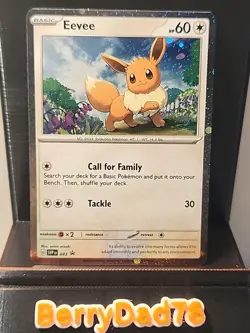 Eevee 043 Sv: Scarlet & Violet Promo Cards Holo Pokemon TCG NM - Image 1