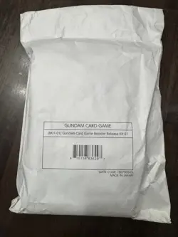 Gundam Card Game BKIT-01 Booster Release Kit 01 - New Sealed - Image 1