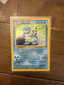 Pokemon TCG Base Set Blastoise Holo Card 2/102 Pokemon - Image 1