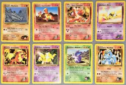 Pokemon Gym Challenge Regular Vintage WOTC Card Lot x8 MP-HP 💎 - Image 1