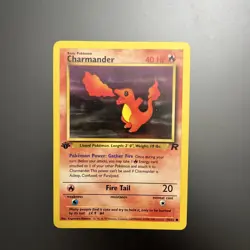 1st Edition Charmander 50/82 - Team Rocket - NM/LP+ Pokemon TCG Great Card - Image 1