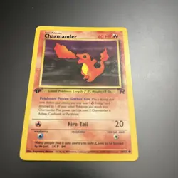 1st Edition Charmander 50/82 - Team Rocket - NM/LP+ Pokemon TCG Great Card - Image 2