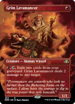 1x Grim Lavamancer ~~ Borderless NM-Mint, English Dominaria Remastered MTG Magic - Image 1