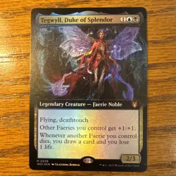 Tegwyll, Duke of Splendor (Extended Art) Commander: Wilds of Eldraine Foil - Image 1