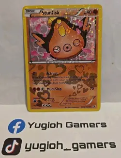 POKEMON STUNFISK RC12/RC25 HOLO LIGHT PLAYED - Image 1