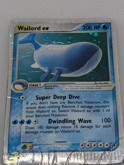Wailord ex 100/100 Sandstorm Holo Ultra Rare Pokemon TCG Nintendo e-reader - Image 3