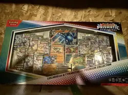 Pokemon TCG Prismatic Evolutions Lucario Ex + Tyranitar Ex Premium Collection - Image 1