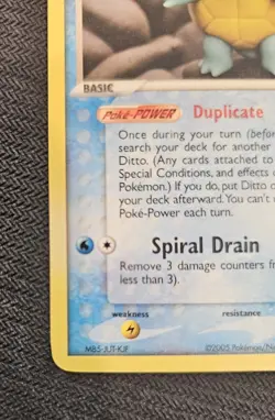 Pokemon Squirtle Ditto Card Delta Species 64/113 - Image 3