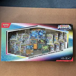 Pokemon TCG Prismatic Evolutions Lucario Ex & Tyranitar Ex Premium Collection - Image 1