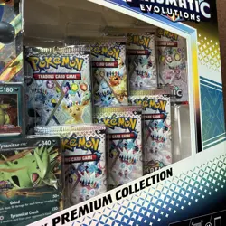 Pokemon TCG Prismatic Evolutions Lucario Ex & Tyranitar Ex Premium Collection - Image 2