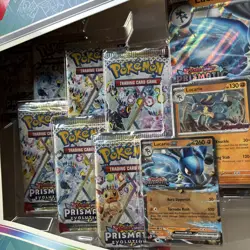Pokemon TCG Prismatic Evolutions Lucario Ex & Tyranitar Ex Premium Collection - Image 3