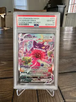 Gengar VMAX (Alt Art Secret Rare) Pokemon Fusion Strike 271/264 PSA 10 Gem Mint - Image 1