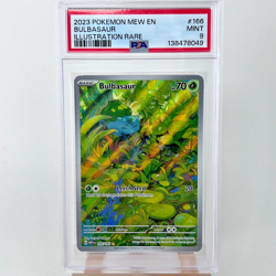 Bulbasaur 166/165 Pokemon TCG English Illustration Rare PSA 9 MINT SV 151 - Image 1